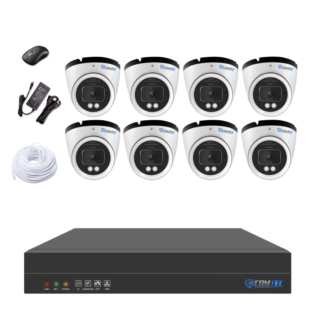 CAMTEC set of 8 security cameras